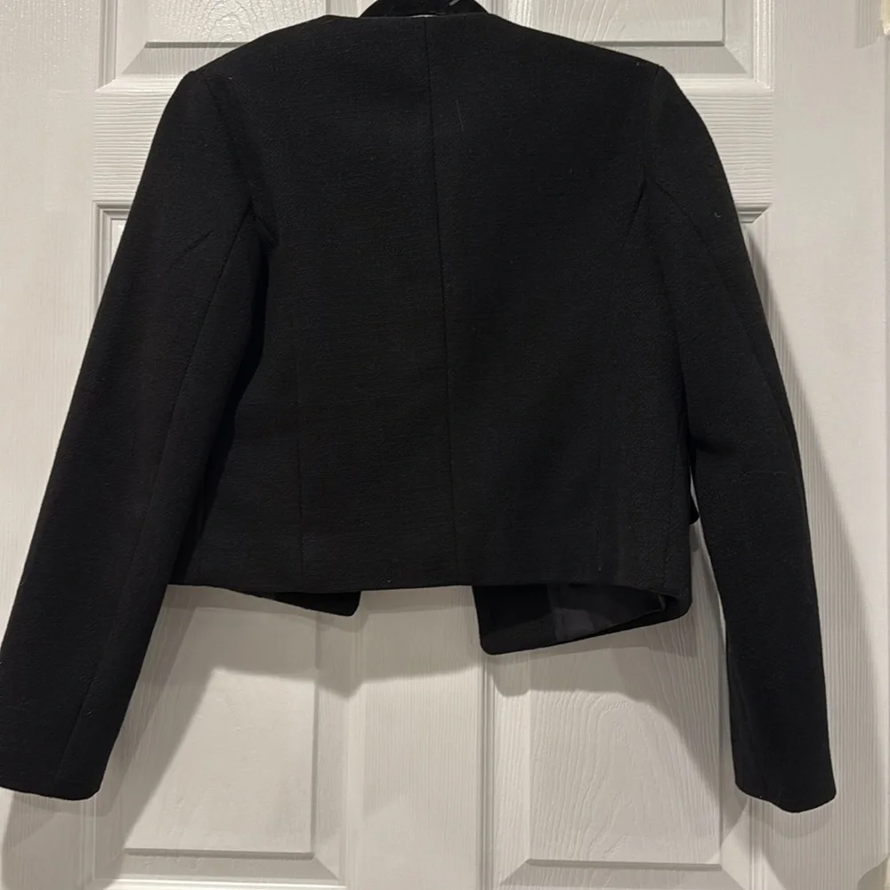 Zara Women's Black Blazer with Gold Buttons - Picture 7 of 7
